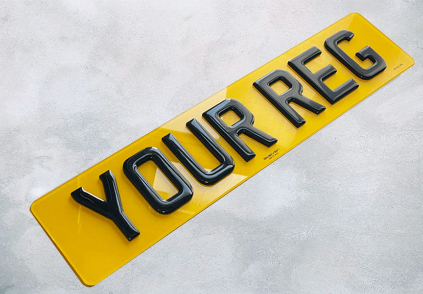 Are 4D Number Plates Made From Gel or Acrylic? 4D Gel Plates - Bespoke  Plates