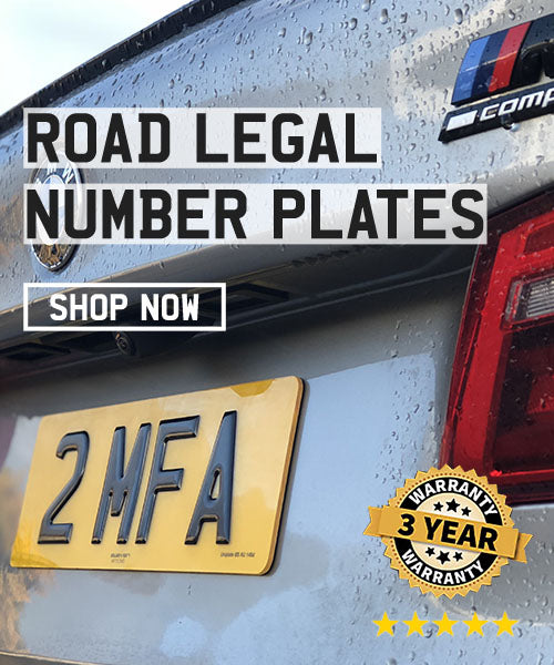 4D 3mm With Gel Resin Number Plates