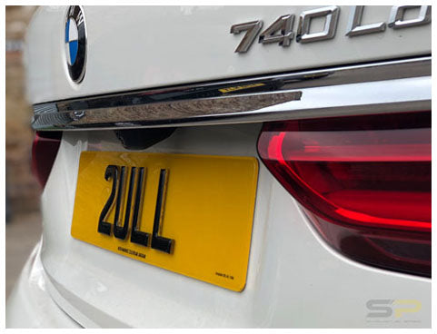 Standard Size Rear Number Plate