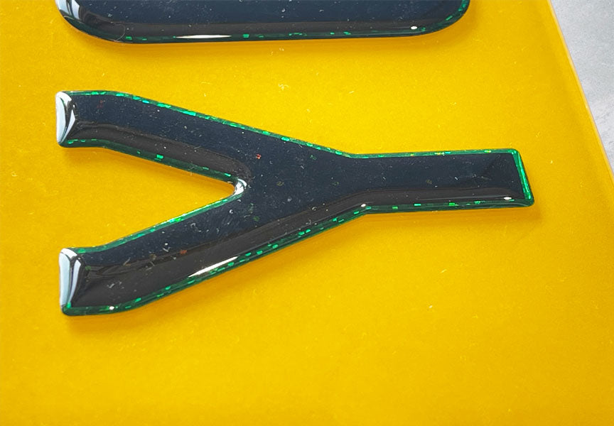 3D Emerald Green Gel Number Plates